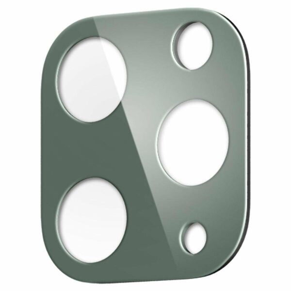 Spigen iPhone 11 Pro Max / 11 Pro ile Uyumlu Kamera Lens Cam Ekran Koruyucu Full Cover (2 Adet) Midnight Green