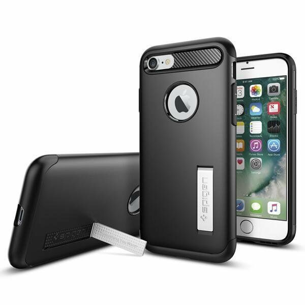 Spigen iPhone 7/8 ile Uyumlu Kılıf Slim Armor Black