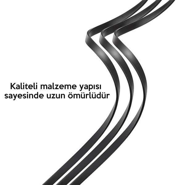 Baseus Little Octopus 3in1 İPhone,Type C,Micro Şarj& Veri Kablosu-Siyah