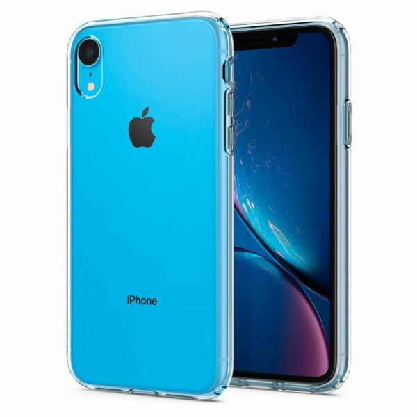 Spigen iPhone XR ile Uyumlu Kılıf Liquid Crystal 4 Tarafı Koruma Crystal Clear
