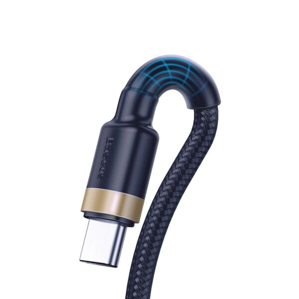 Baseus Cafule 5A 40W Type-C 1M Şarj Kablosu CATKLF-PV3 Mavi