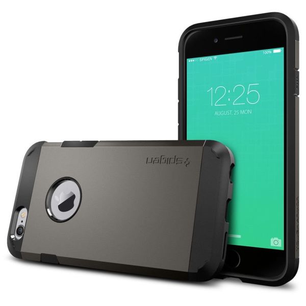 Spigen iPhone 6s/6 ile Uyumlu Kılıf Tough Armor Gunmetal