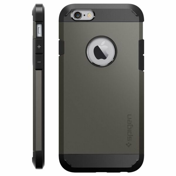 Spigen iPhone 6s/6 ile Uyumlu Kılıf Tough Armor Gunmetal
