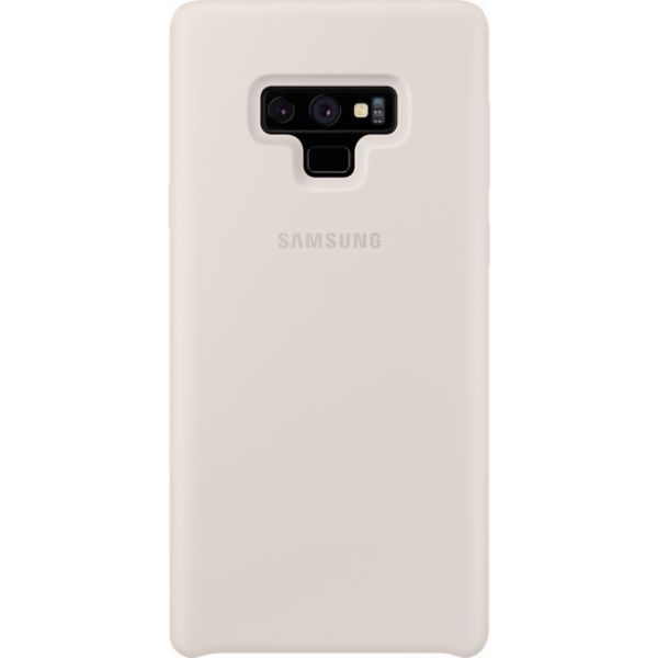 Galaxy Note 9 ile Uyumlu Kılıf Silicone Cover Beyaz EF-PN960TWEGWW