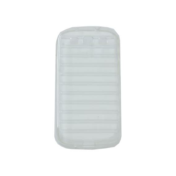 Simex I9300 Galaxy S3 ile Uyumlu Silikon Tırtıklı Arka Koruma Paneli Şeffaf SK-030