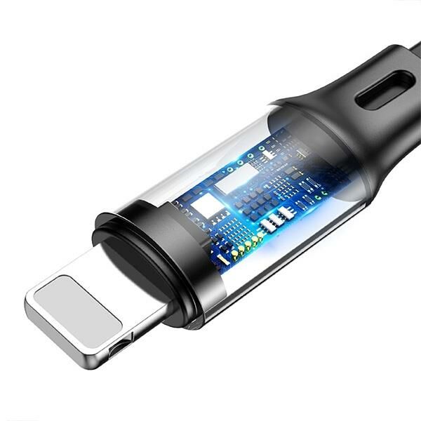 Baseus Little Octopus 3in1 Type-C+İPhone+Micro Usb Şarj Kablo 1.2M-Siyah