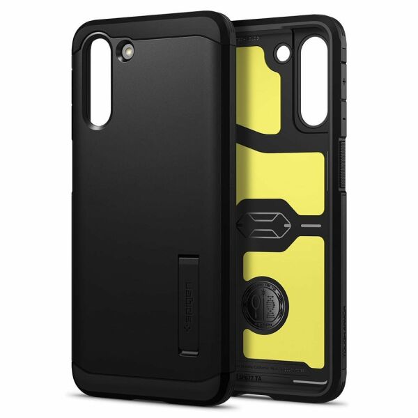 Spigen Galaxy S21 ile Uyumlu Kılıf Tough Armor Black