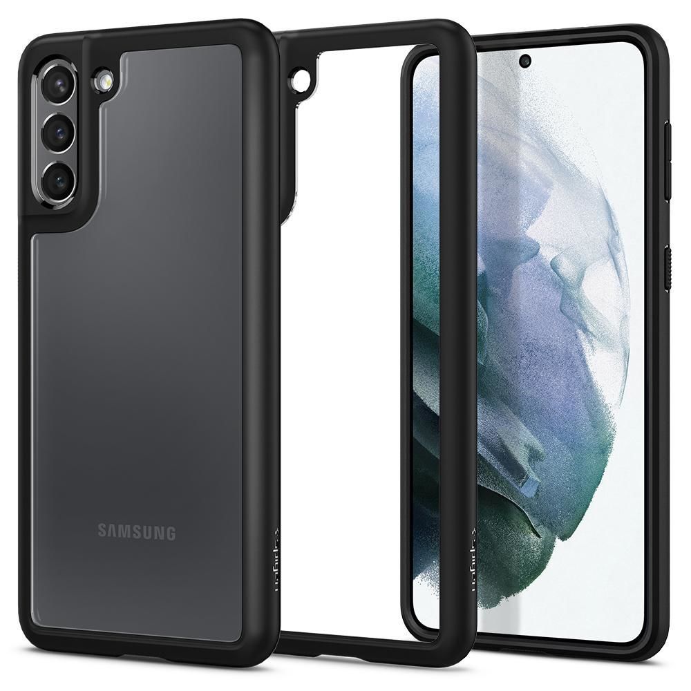 Spigen Galaxy S21 ile Uyumlu Kılıf Ultra Hybrid Matte Black