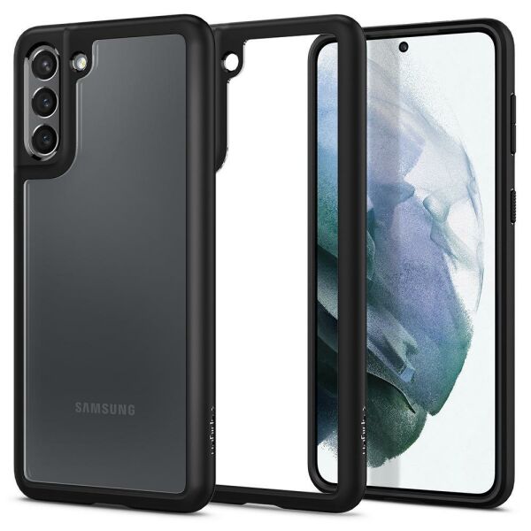Spigen Galaxy S21 ile Uyumlu Kılıf Ultra Hybrid Matte Black