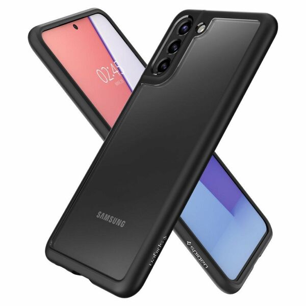 Spigen Galaxy S21 ile Uyumlu Kılıf Ultra Hybrid Matte Black