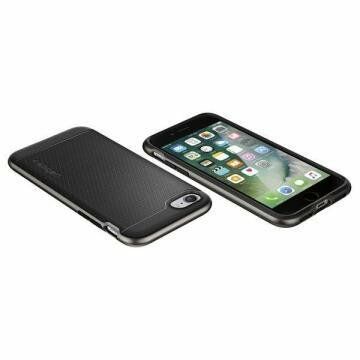 Spigen iPhone 7 ile Uyumlu Kılıf Neo Hybrid Gun Metal