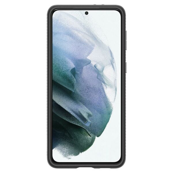 Spigen Galaxy S21 Plus ile Uyumlu Kılıf Liquid Air Matte Black