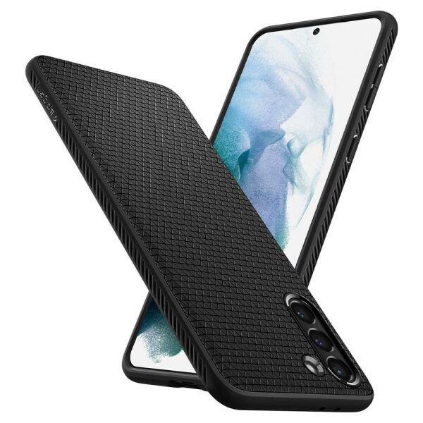 Spigen Galaxy S21 Plus ile Uyumlu Kılıf Liquid Air Matte Black