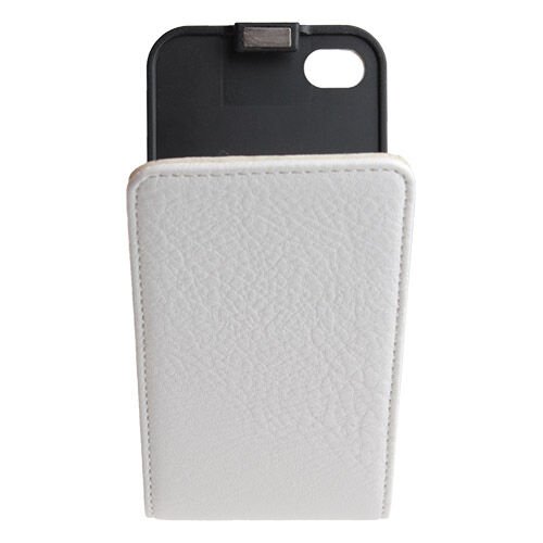 iPhone 4S/4 ile Uyumlu Kılıf Dik Model Beyaz