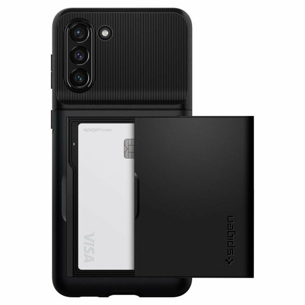 Spigen Galaxy S21 Plus ile Uyumlu Kılıf Slim Armor CS Black
