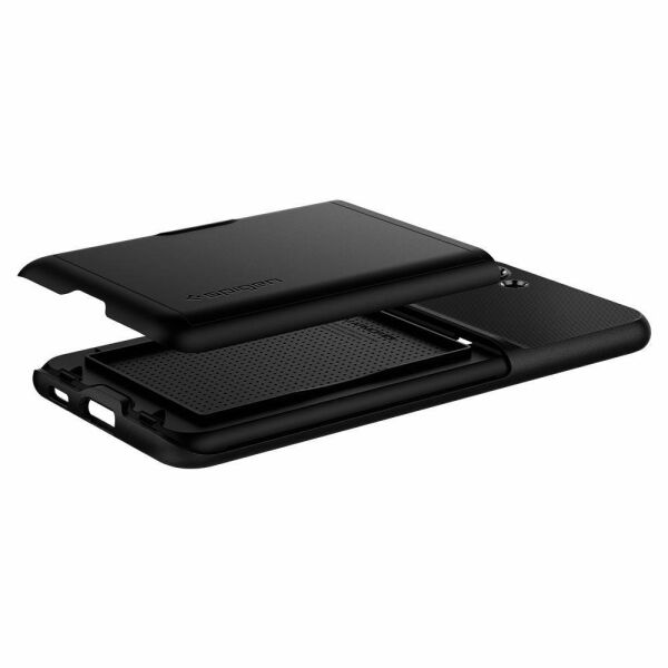 Spigen Galaxy S21 Plus ile Uyumlu Kılıf Slim Armor CS Black