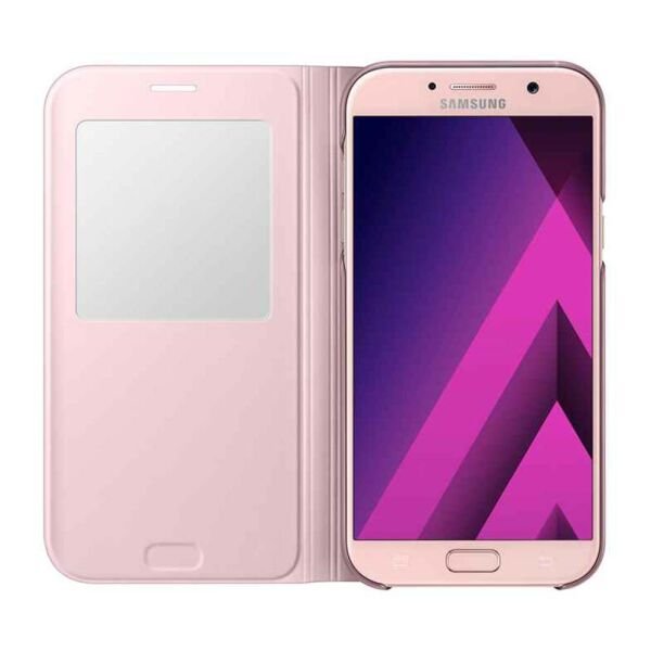 Galaxy A7(2017) ile Uyumlu S View Cover Pembe EF-CA720PPEGWW (Out)