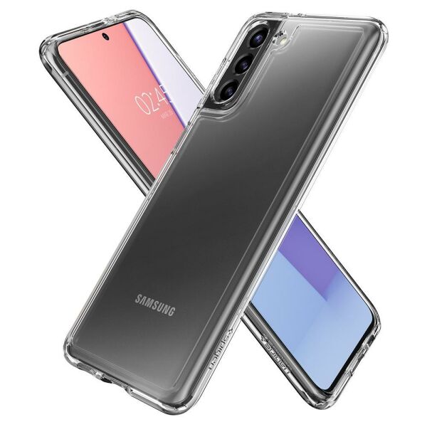 Spigen Galaxy S21 Plus ile Uyumlu Kılıf Ultra Hybrid Crystal Clear