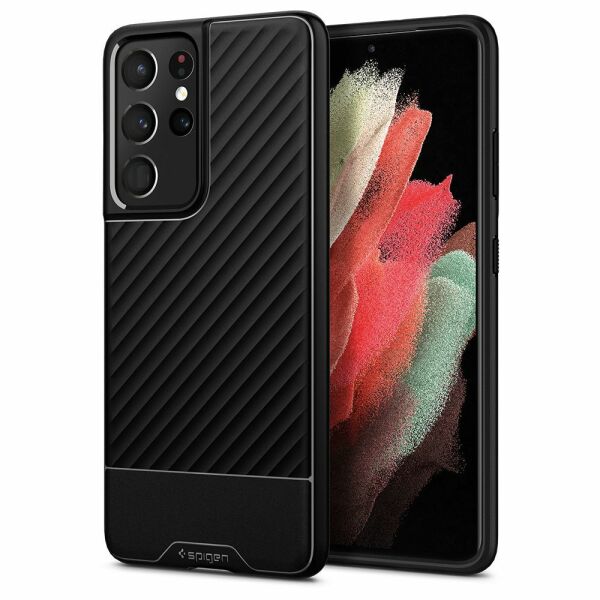 Spigen Galaxy S21 Ultra ile Uyumlu Kılıf Core Armor Matte Black