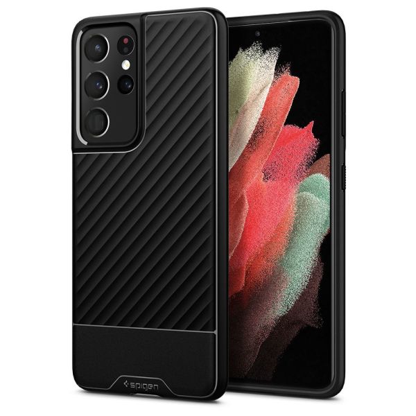 Spigen Galaxy S21 Ultra ile Uyumlu Kılıf Core Armor Matte Black