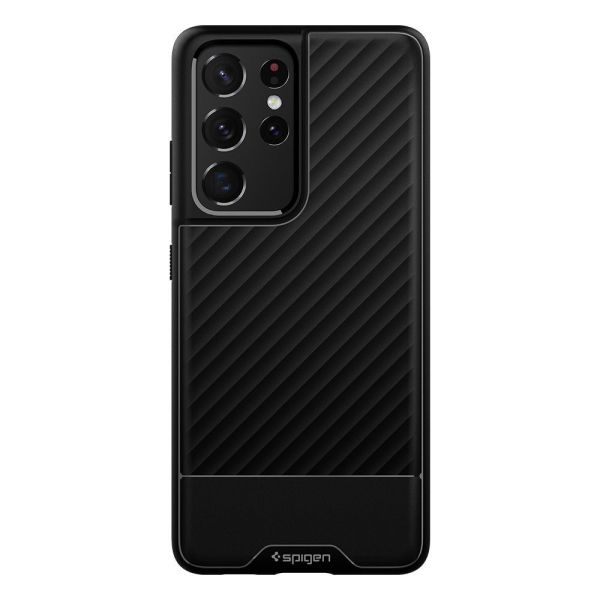Spigen Galaxy S21 Ultra ile Uyumlu Kılıf Core Armor Matte Black