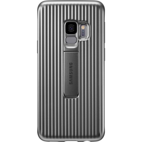Galaxy S9 ile Uyumlu Protective Stanting Cover Gümüş EF-RG960CSEGWW