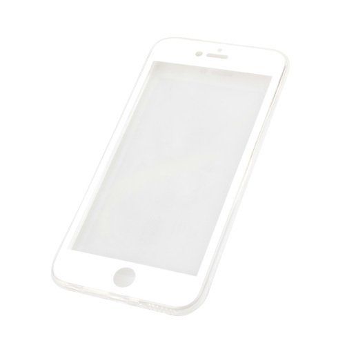 iPhone 7 Plus ile Uyumlu Kılıf 360 Full Kaplama Silikon Beyaz
