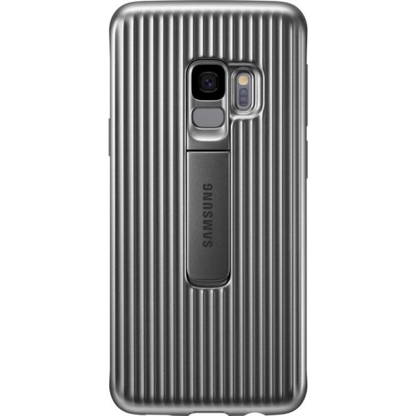Galaxy S9 ile Uyumlu Protective Stanting Cover Gümüş EF-RG960CSEGWW(Out)