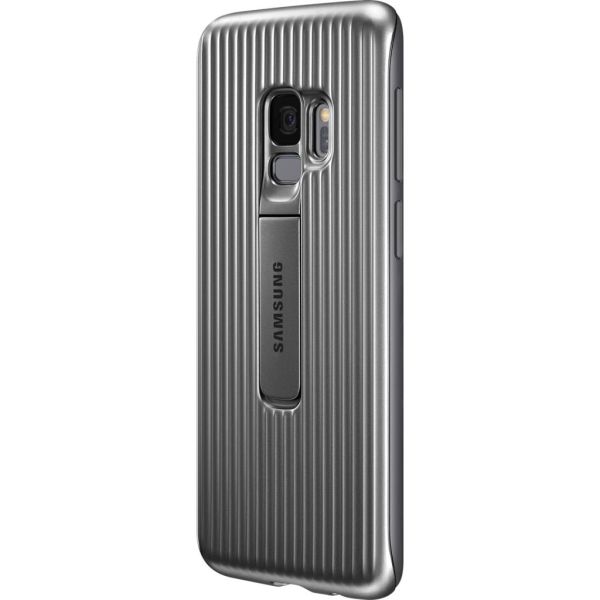 Galaxy S9 ile Uyumlu Protective Stanting Cover Gümüş EF-RG960CSEGWW(Out)