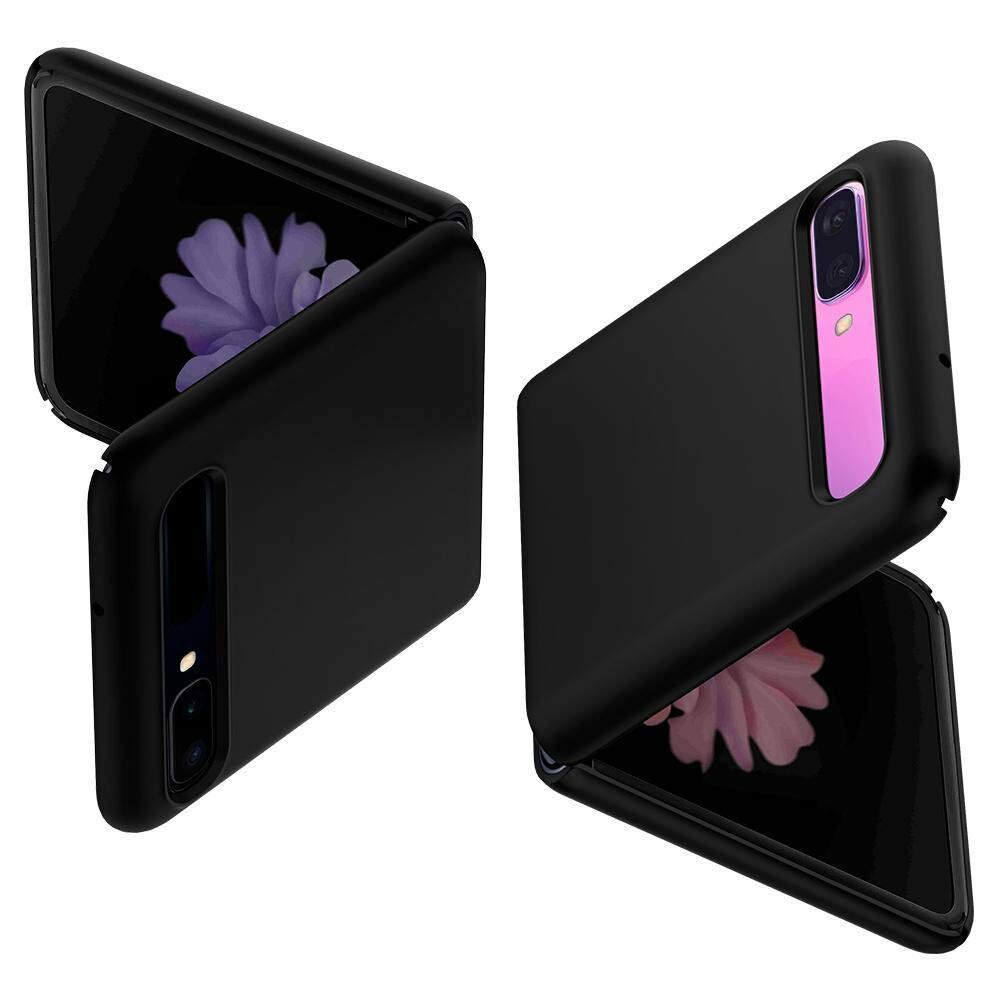Spigen Galaxy Z Flip ile Uyumlu Kılıf Thin Fit Black