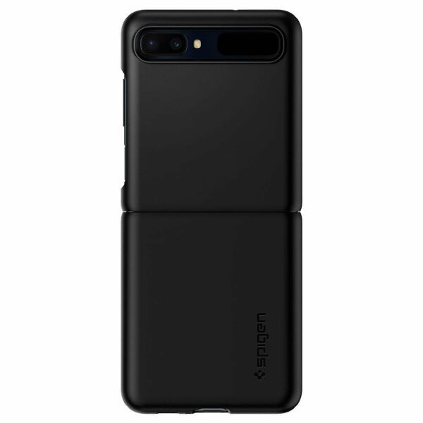 Spigen Galaxy Z Flip ile Uyumlu Kılıf Thin Fit Black