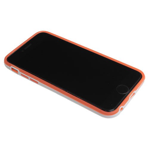 iPhone 6S/6 ile Uyumlu Kılıf Çerçeveli Silikon Turuncu