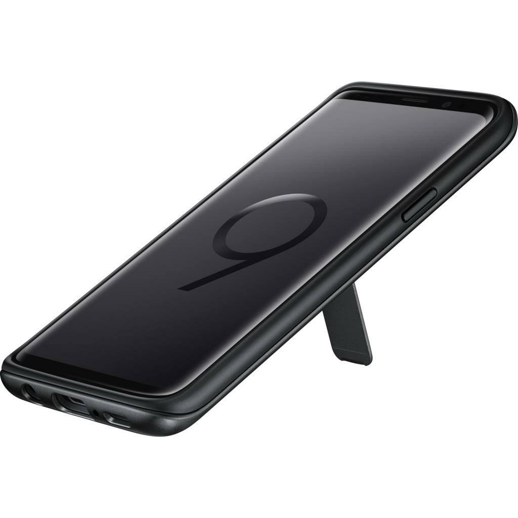 Galaxy S9 ile Uyumlu Protective Stanting Cover Siyah EF-RG960CBEGWW