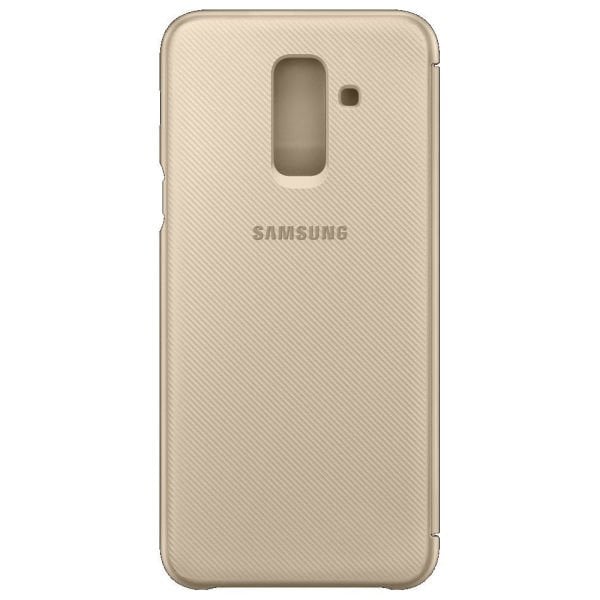 Galaxy A6 Plus 2018 ile Uyumlu Wallet Cover Kılıf Altın EF-WA605CFEGWW (Out)