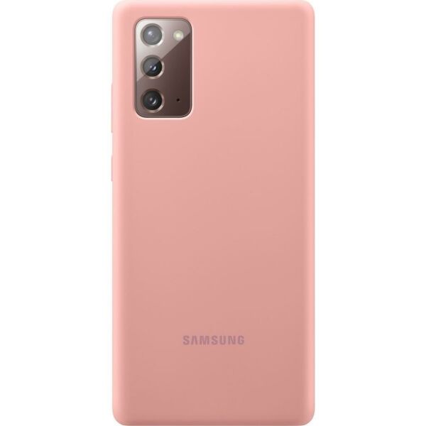 Galaxy Note 20 ile Uyumlu Silikon Kılıf Mistik Bronz EF-PN980TAEGWW