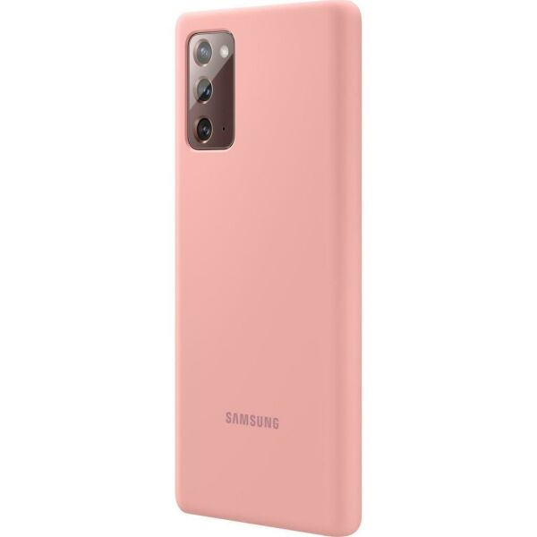 Galaxy Note 20 ile Uyumlu Silikon Kılıf Mistik Bronz EF-PN980TAEGWW