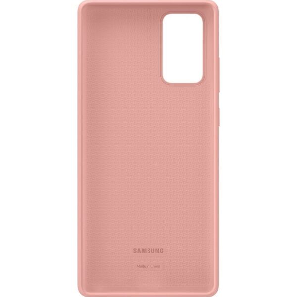Galaxy Note 20 ile Uyumlu Silikon Kılıf Mistik Bronz EF-PN980TAEGWW
