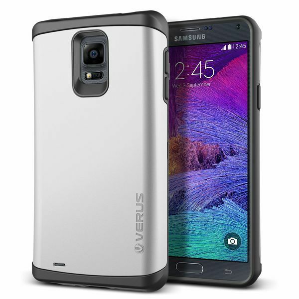 Verus Galaxy Note 4 ile Uyumlu Case Damda Veil Series Kılıf Renk  Light Silver