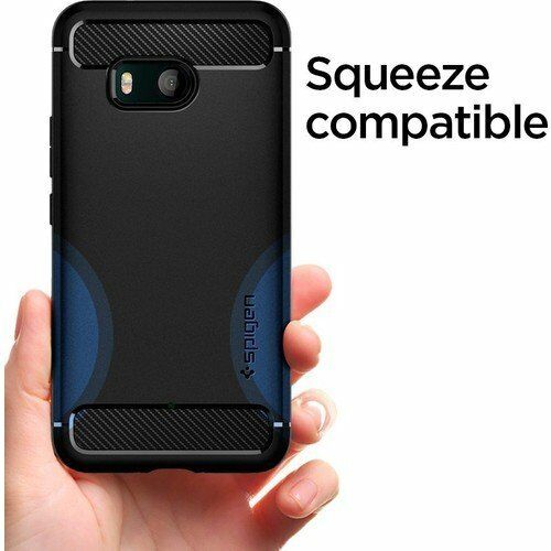 Spigen U11 ile Uyumlu Kılıf Rugged Armor Black