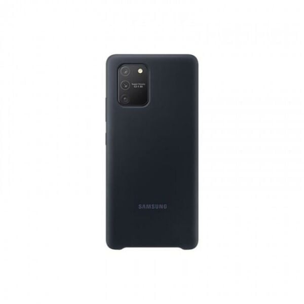 Galaxy S10 Lite ile Uyumlu Silikon Kılıf Siyah EF-PG770TBEGWW