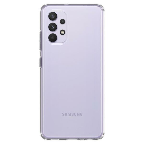Spigen Galaxy A32 LTE ile Uyumlu Kılıf Liquid Crystal 4 Tarafı Tam Koruma Crystal Clear