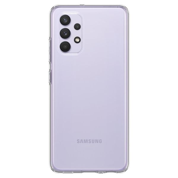 Spigen Galaxy A32 LTE ile Uyumlu Kılıf Liquid Crystal 4 Tarafı Tam Koruma Crystal Clear