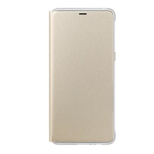 Galaxy A8 Plus (2018) ile Uyumlu Neon Flip Koruyucu Kılıf Altın EF-FA730PFEGWW (Out)