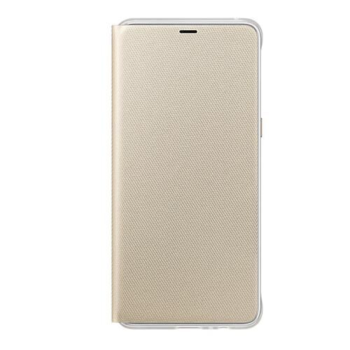 Galaxy A8 Plus (2018) ile Uyumlu Neon Flip Koruyucu Kılıf Altın EF-FA730PFEGWW (Out)