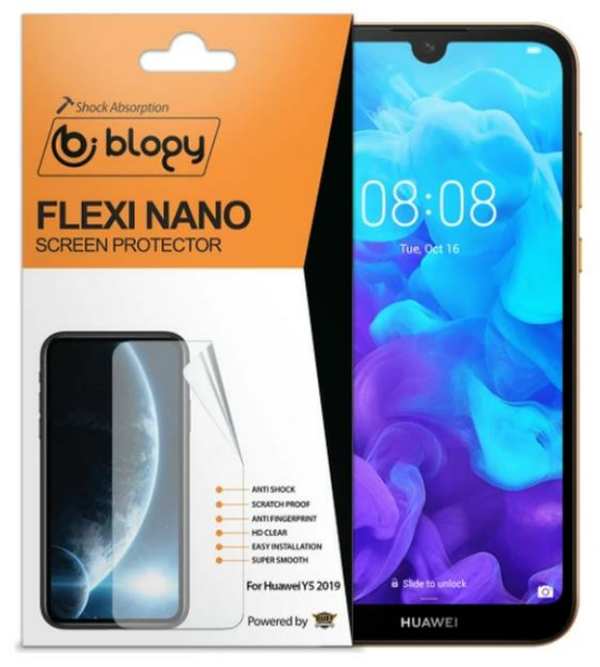 Blogy Y5 2019 ile Uyumlu Flexi Nano Ekran Koruyucu
