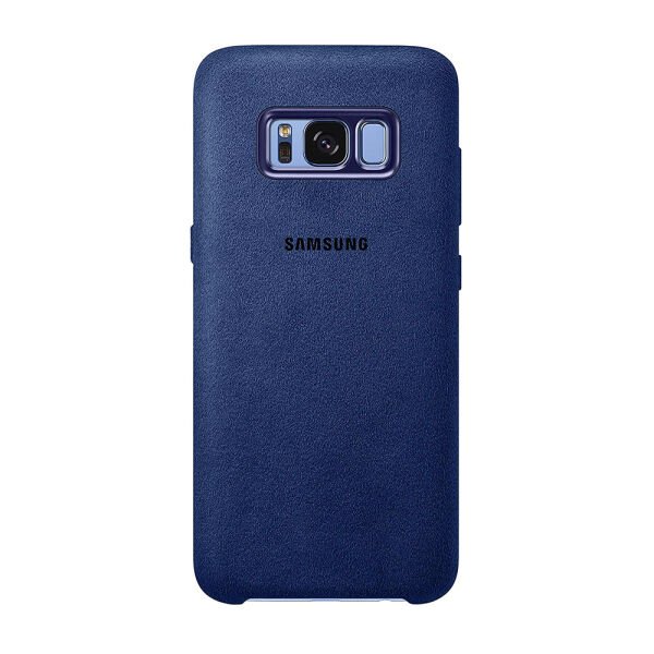 Galaxy S8 Plus ile Uyumlu Alcantara Kılıf Lacivert EF-XG955ALEGWW (Out)