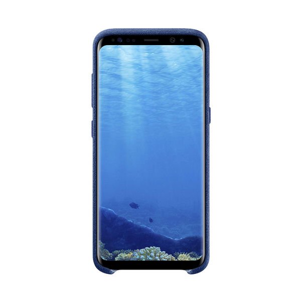 Galaxy S8 Plus ile Uyumlu Alcantara Kılıf Lacivert EF-XG955ALEGWW (Out)