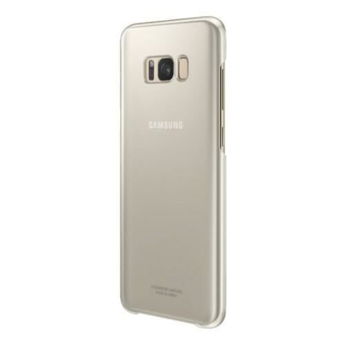Galaxy S8+ ile Uyumlu Şeffaf Koruyucu Kılıf Altın EF-QG955CFEGWW (Out)