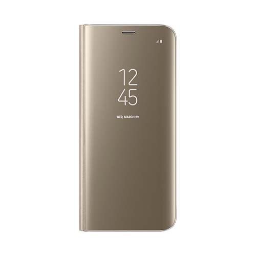 Galaxy S8 ile Uyumlu Clear View Cover Kılıf Gold EF-ZG950CFEGWW (Out)