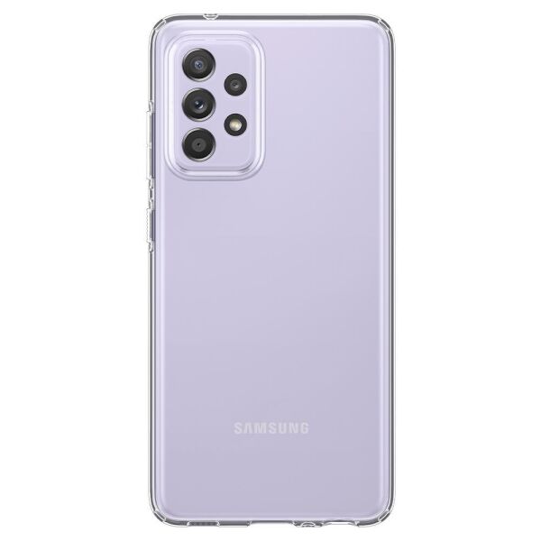 Spigen Galaxy A72 ile Uyumlu Kılıf Liquid Crystal 4 Tarafı Tam Koruma Crystal Clear